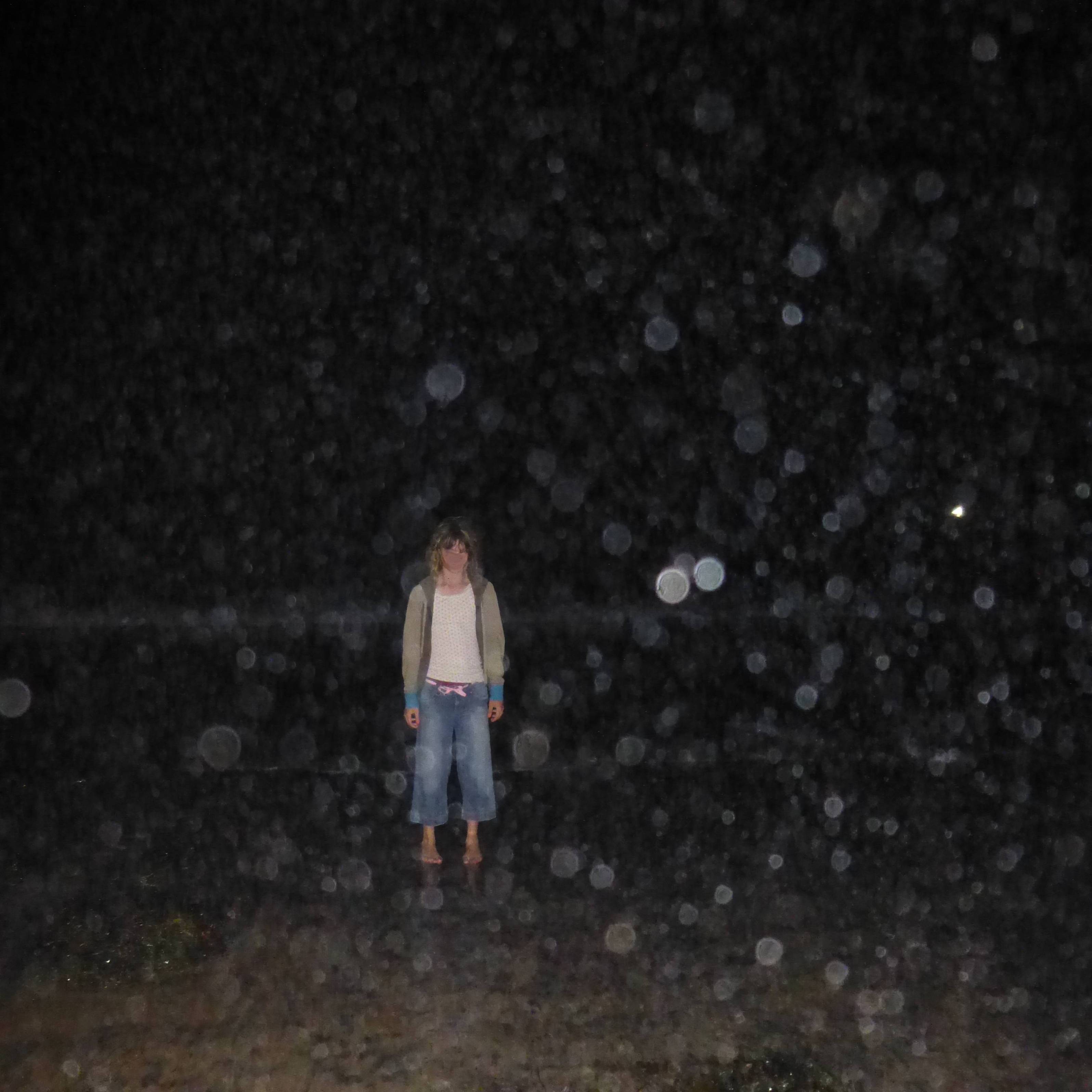 me standing on the beach at night